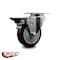 Service Caster 4'' Maroon Poly Wheel Swivel Top Plate Caster Posi Brake SCC-20S414-PPUB-MRN-PLB - alternate 5
